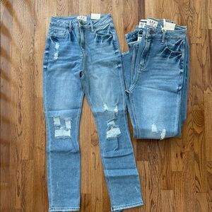 LTJ Judy Blue Light Blue Distressed Skinny Jeans